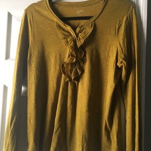 super cute loft ruffle sweater